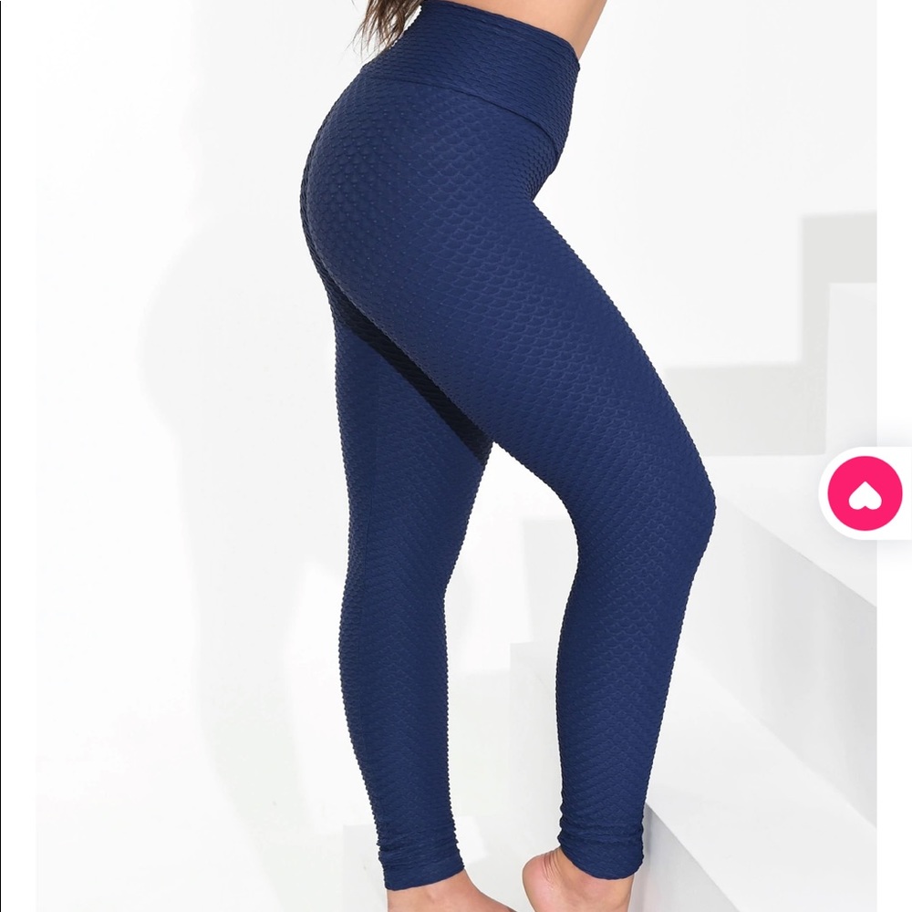 Booty by Brabants Croco Midnight Blue Full Length Legging